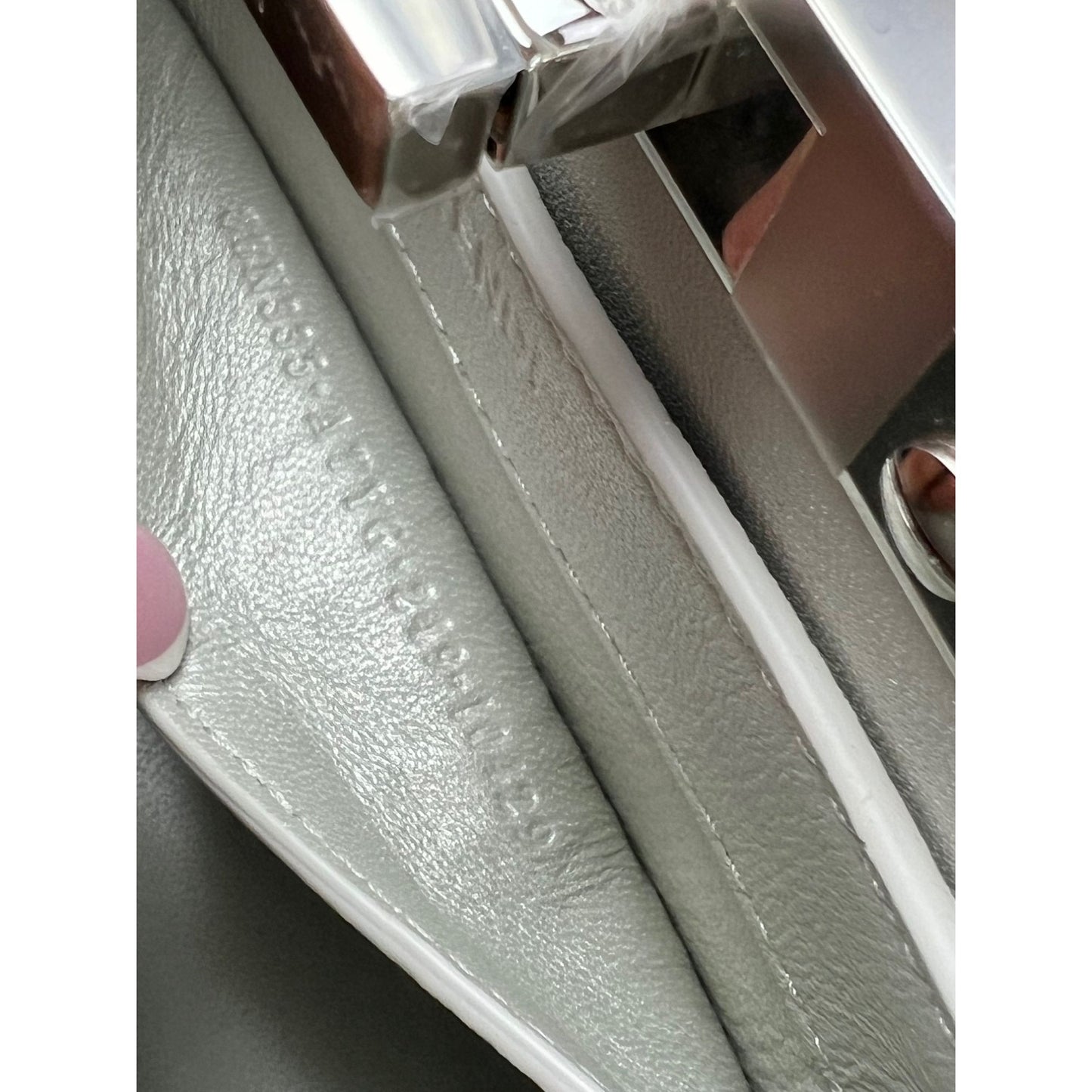 
                  
                    Fendi Peekaboo Vitello Laminato Ff Petite I See U Satchel Crystal Bag
                  
                