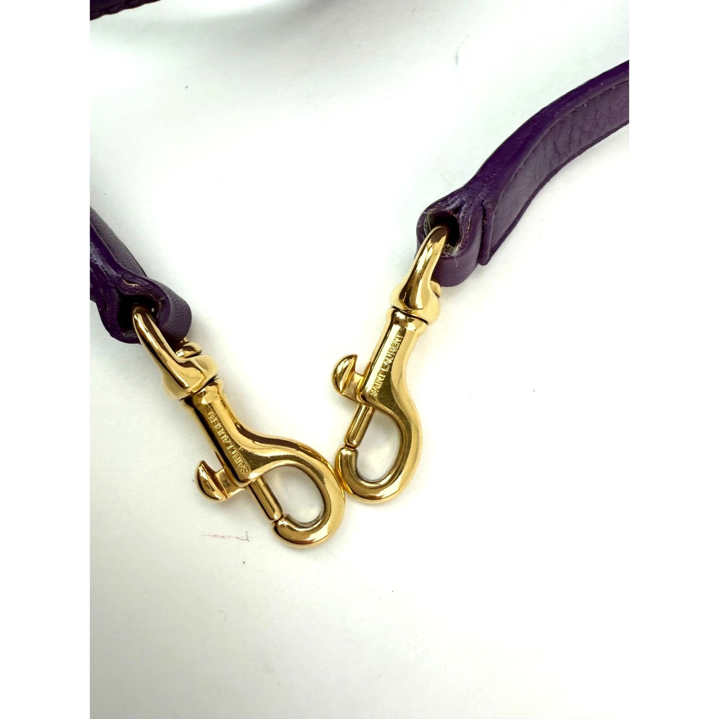 
                  
                    Saint Laurent Sac De Jour Purple Leather Shoulder Bag
                  
                