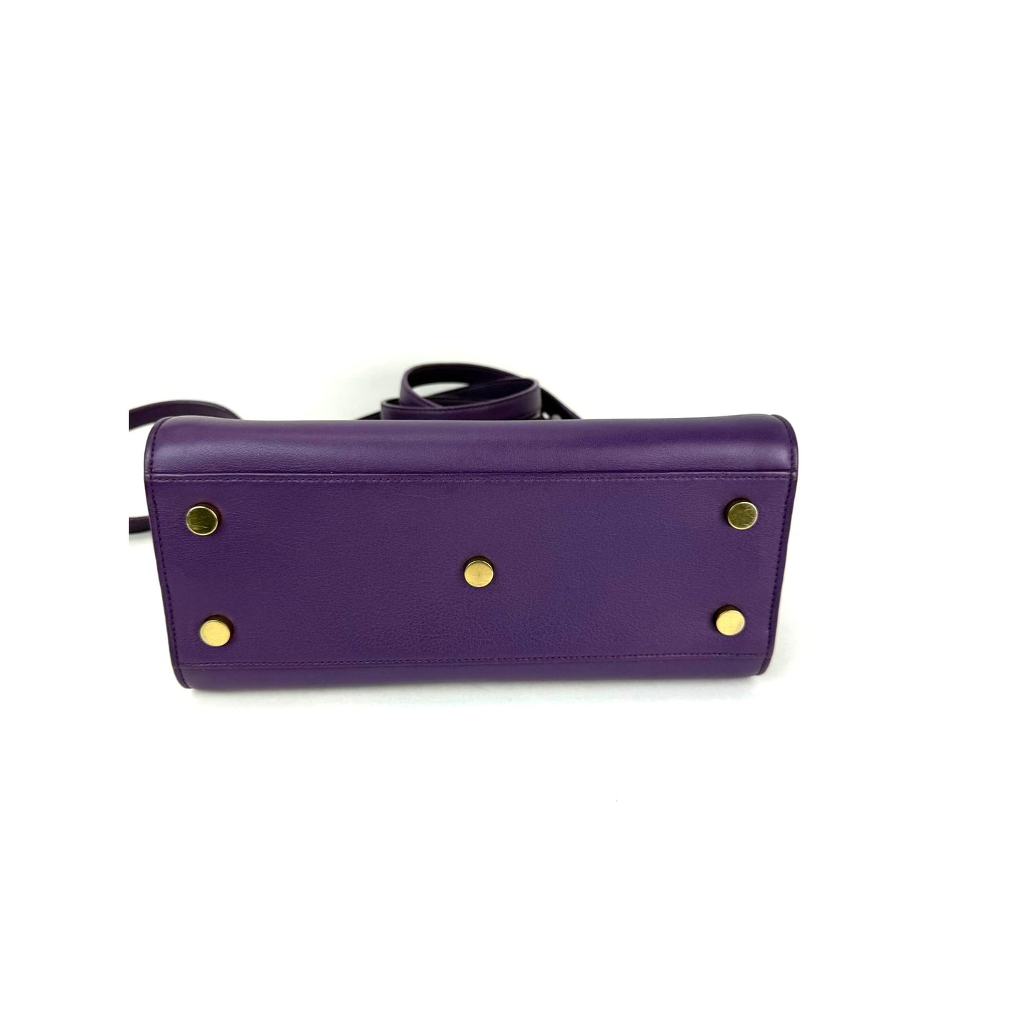 
                  
                    Saint Laurent Sac De Jour Purple Leather Shoulder Bag
                  
                