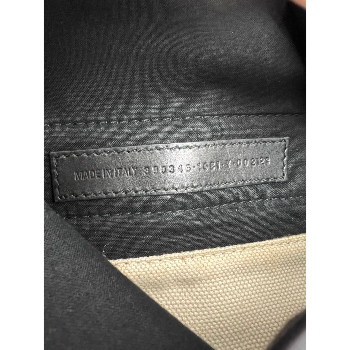 
                  
                    Balenciaga Cotton Canvas Calfskin Navy Cabas XS Natural Black Tote Bag
                  
                