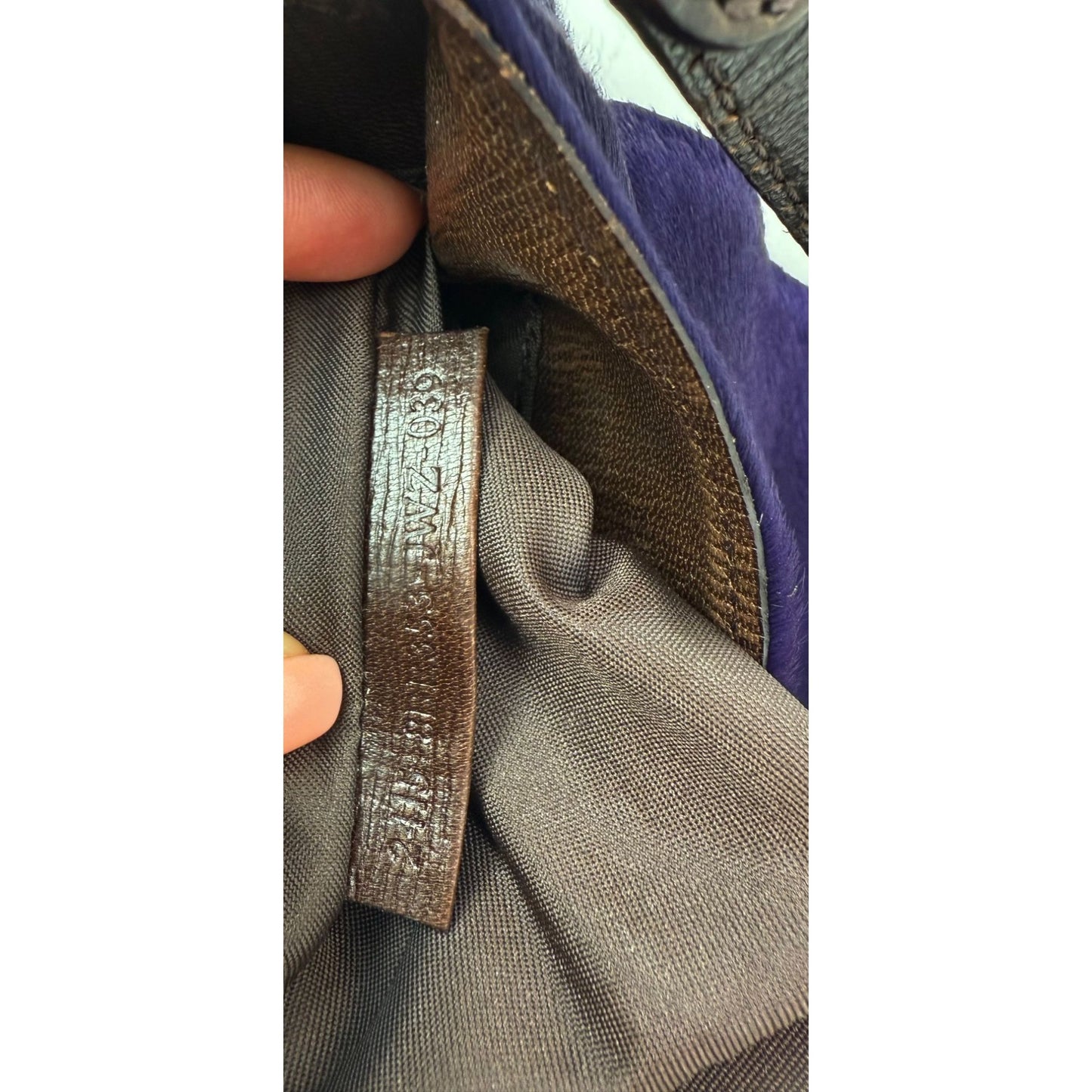 
                  
                    Fendi Calf Hair Small Chef Purple Shoulder Bag
                  
                