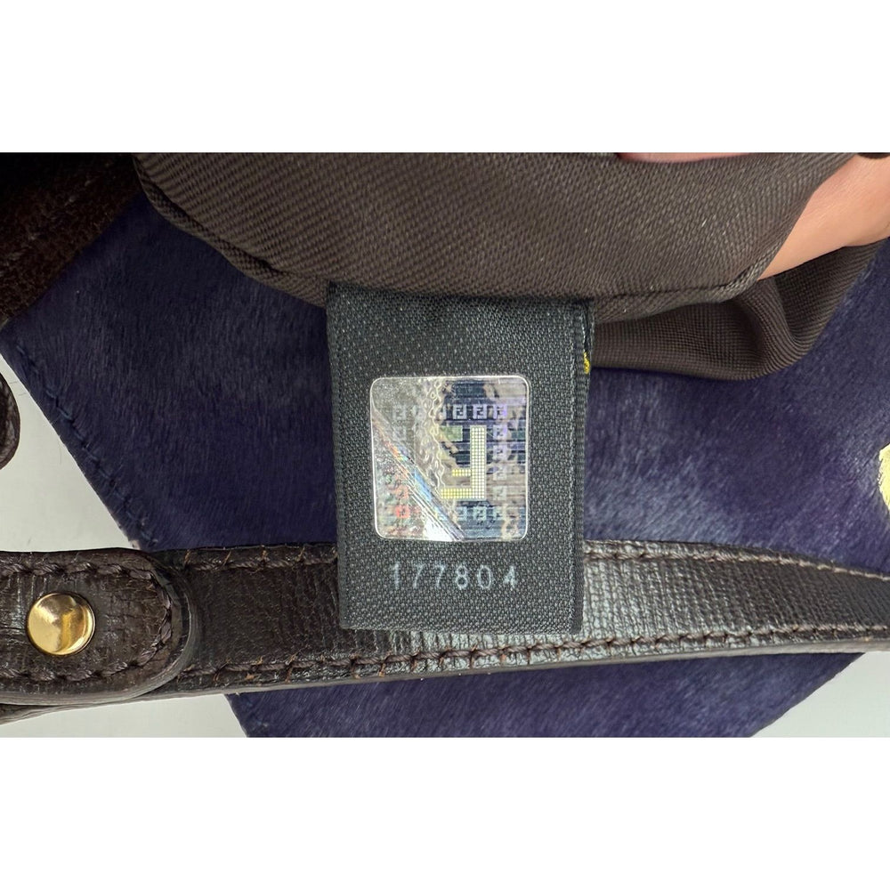 
                  
                    Fendi Calf Hair Small Chef Purple Shoulder Bag
                  
                