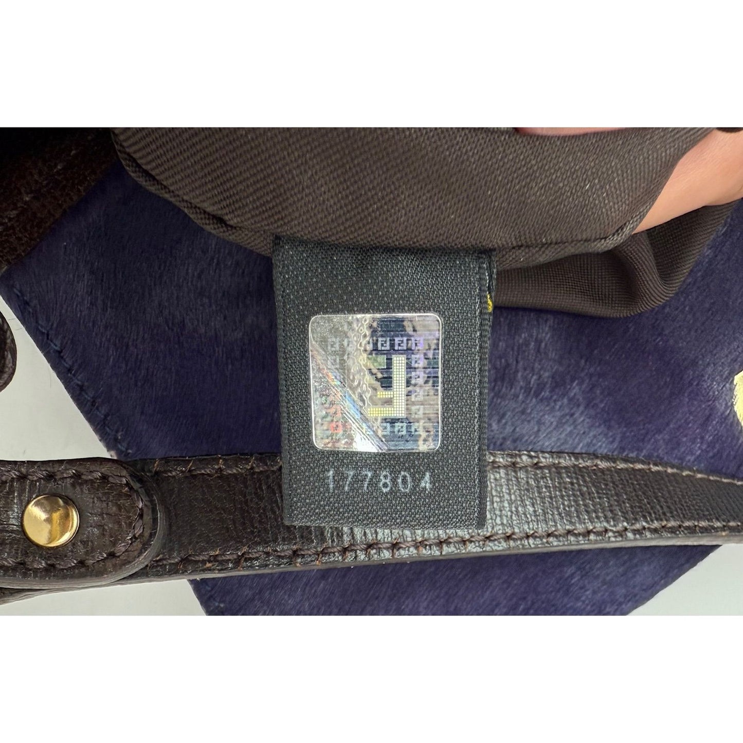 
                  
                    Fendi Calf Hair Small Chef Purple Shoulder Bag
                  
                
