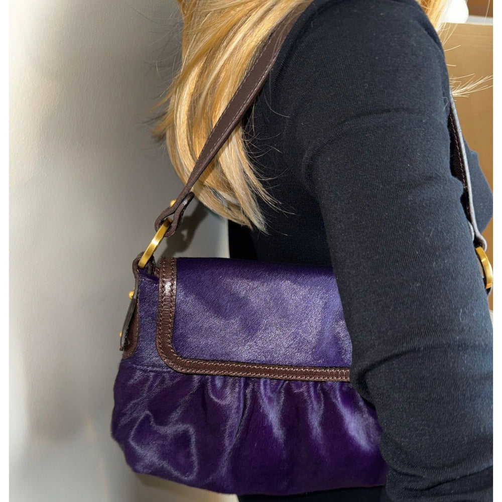 
                  
                    Fendi Calf Hair Small Chef Purple Shoulder Bag
                  
                
