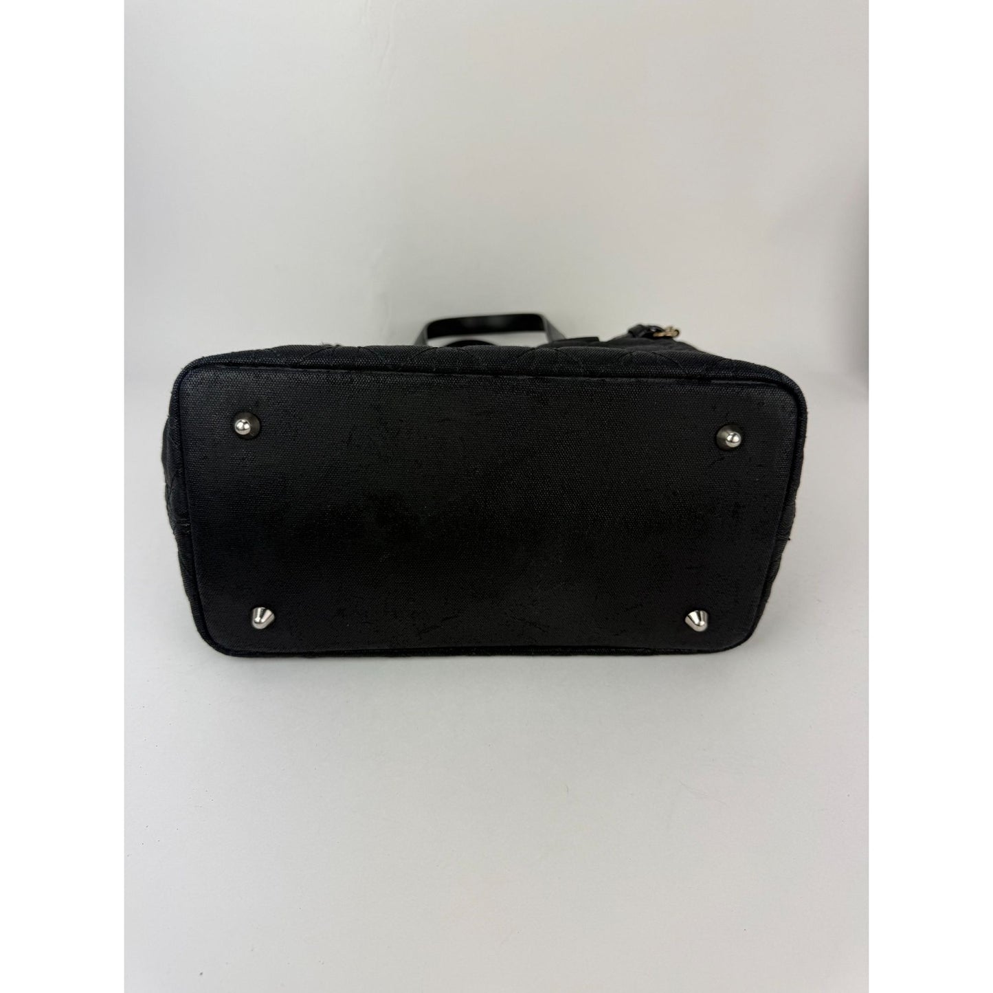 
                  
                    Christian Dior Cannage Mini Panarea Black Coated Canvas Tote
                  
                