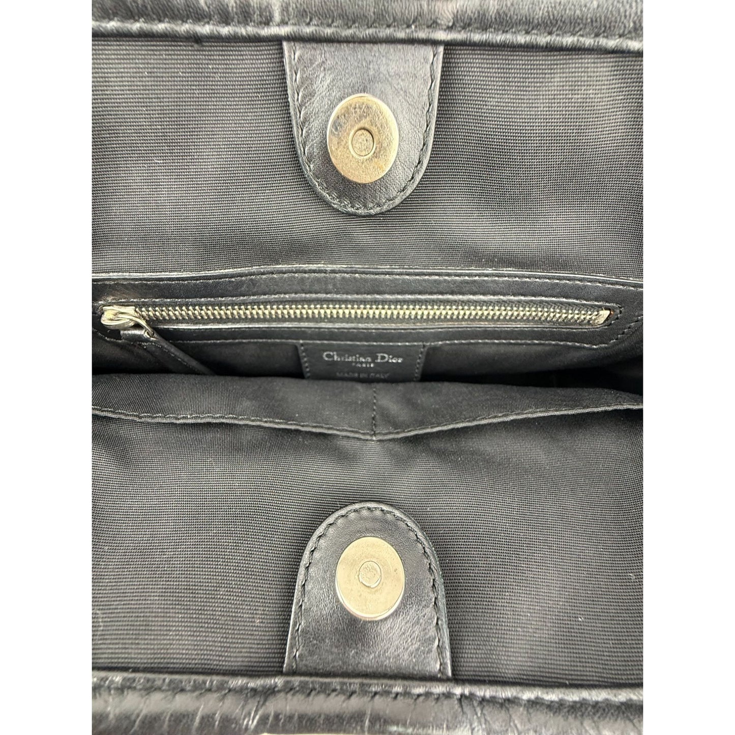 
                  
                    Christian Dior Cannage Mini Panarea Black Coated Canvas Tote
                  
                
