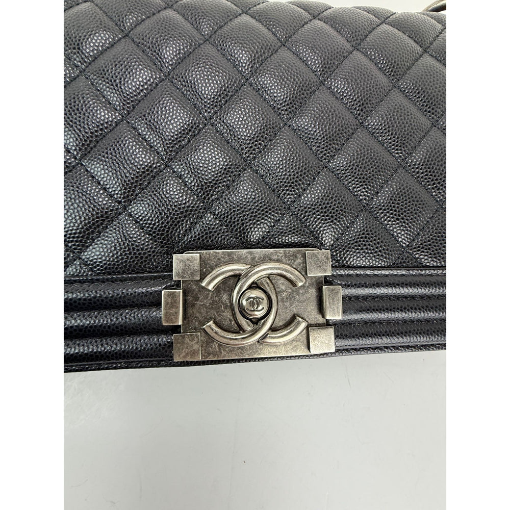 
                  
                    Chanel Caviar Quilted Medium Black Boy Flap Shoulder Bag EBAY LIVE
                  
                