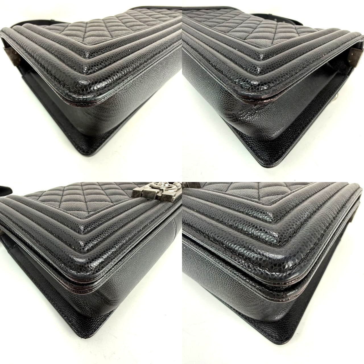 
                  
                    Chanel Caviar Quilted Medium Black Boy Flap Shoulder Bag EBAY LIVE
                  
                