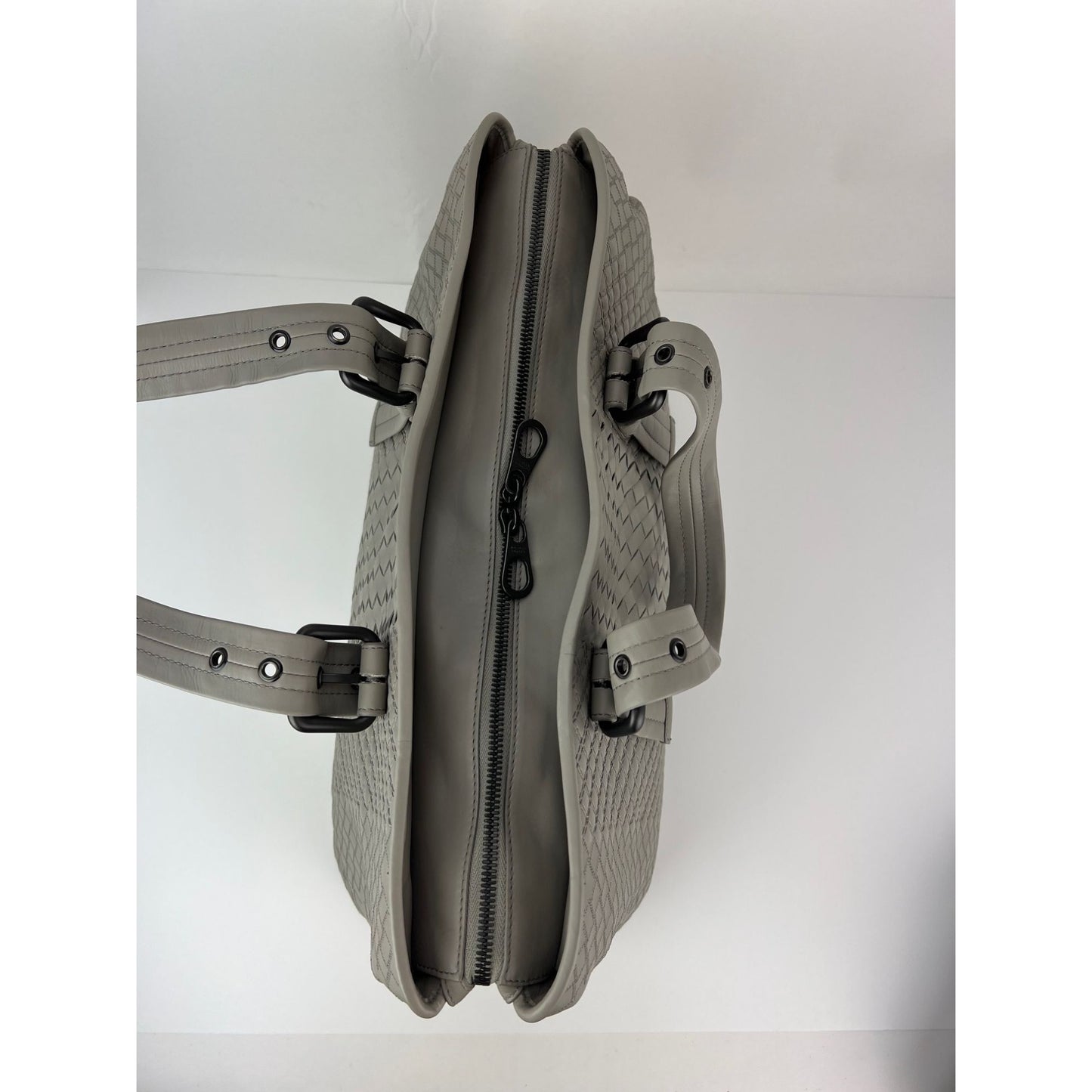 
                  
                    Bottega Veneta Roma Nappa Intreccio Medium Gray Tote Bag
                  
                