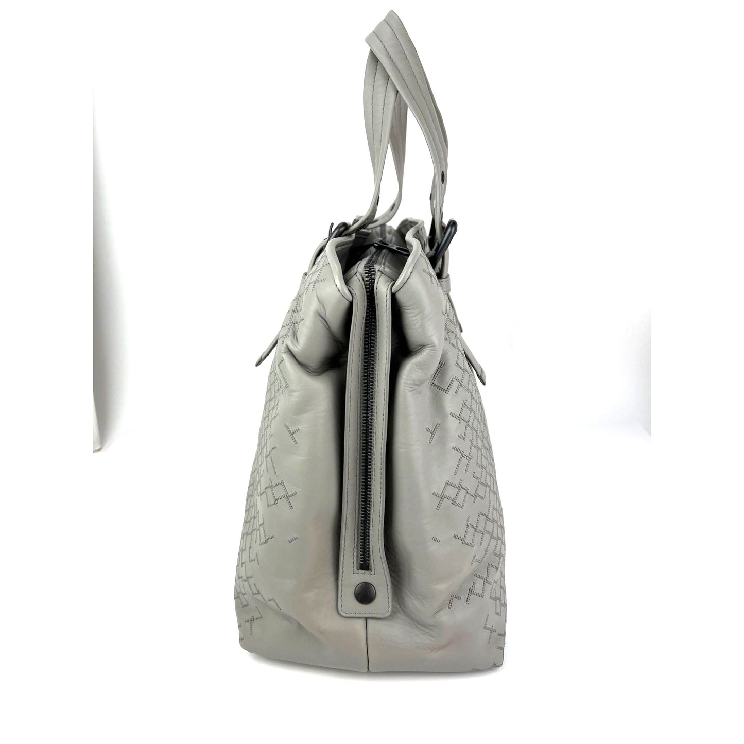 
                  
                    Bottega Veneta Roma Nappa Intreccio Medium Gray Tote Bag
                  
                