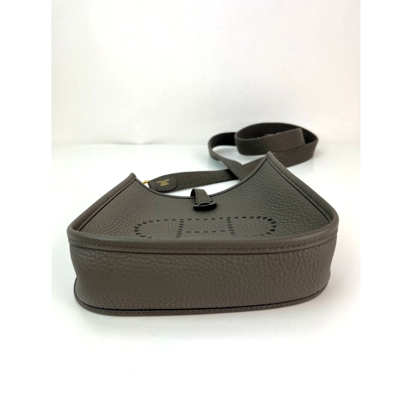 
                  
                    Hermes Taurillon Clemence Evelyne TPM Etoupe Crossbody Bag
                  
                