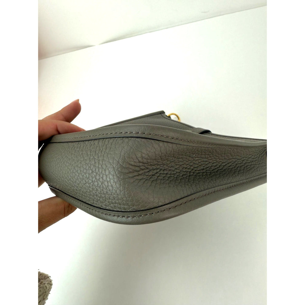 
                  
                    Hermes Taurillon Clemence Evelyne TPM Etoupe Crossbody Bag
                  
                