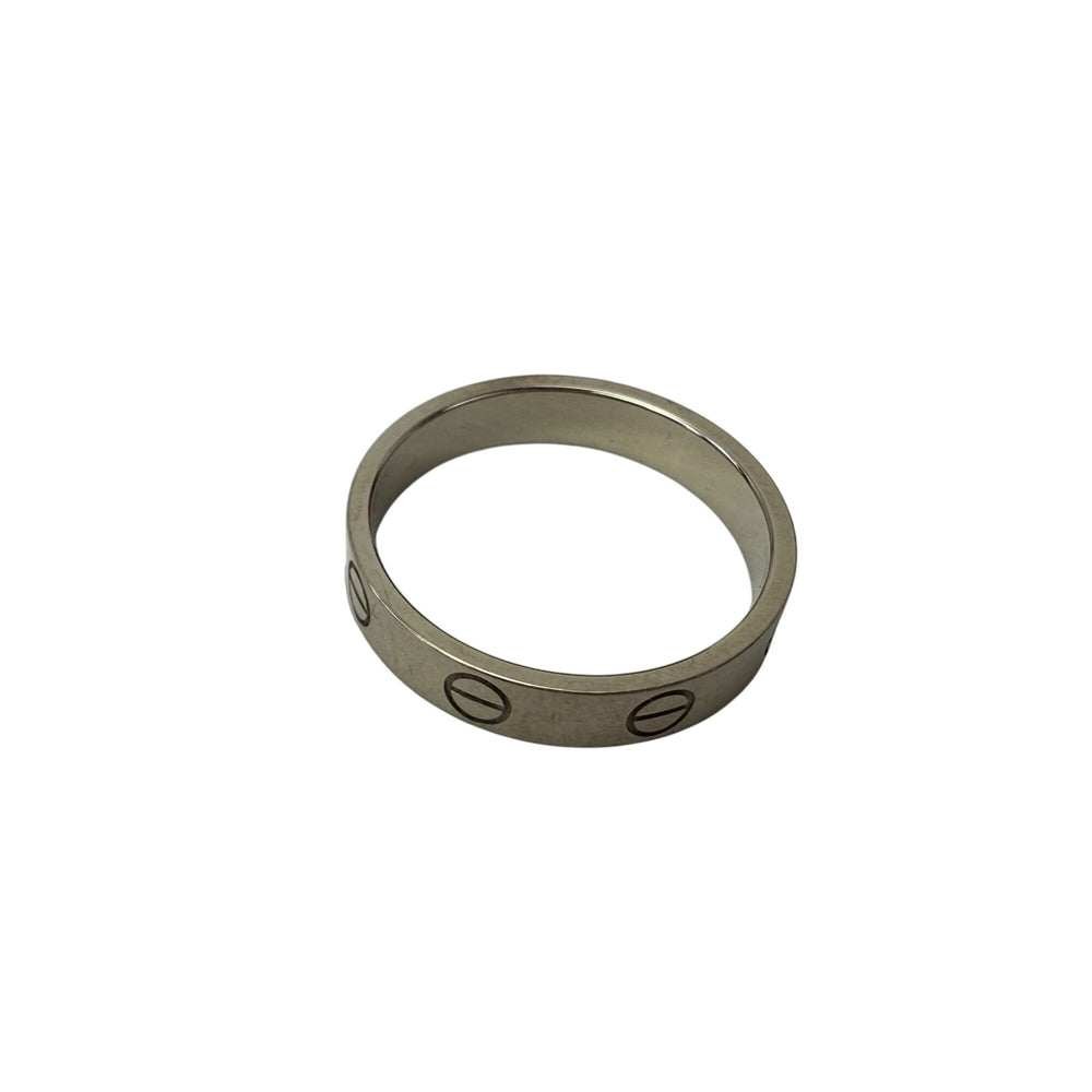 
                  
                    Cartier 18 K White Gold Love Small Model Wedding Band Ring Size 6 USA
                  
                