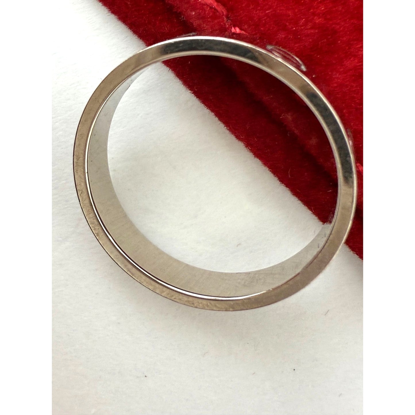 
                  
                    Cartier 18 K White Gold Love Small Model Wedding Band Ring Size 6 USA
                  
                