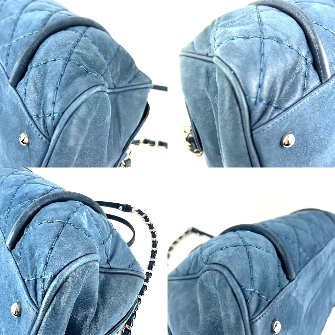 
                  
                    Chanel Relax CC Quilted Calfskin Suede Iridescent Blue Bowler Bag
                  
                