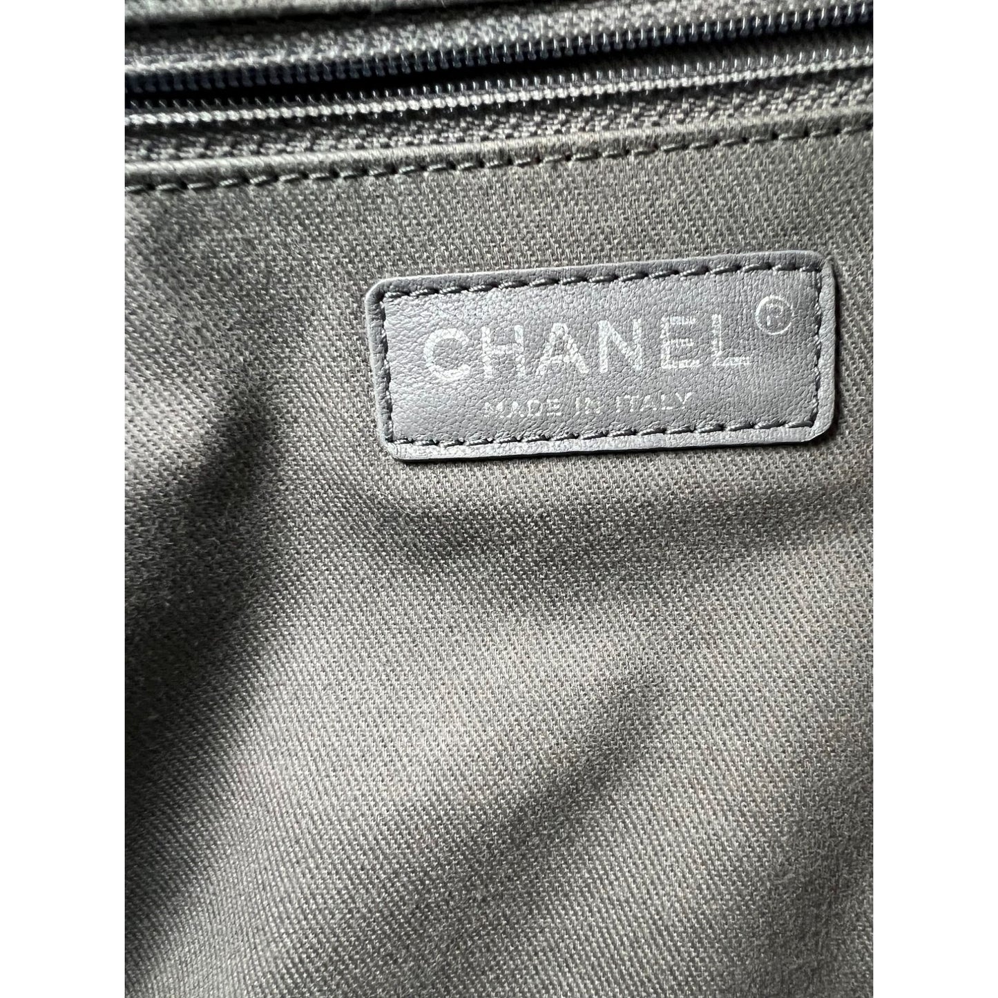 
                  
                    Chanel Relax CC Quilted Calfskin Suede Iridescent Blue Bowler Bag
                  
                