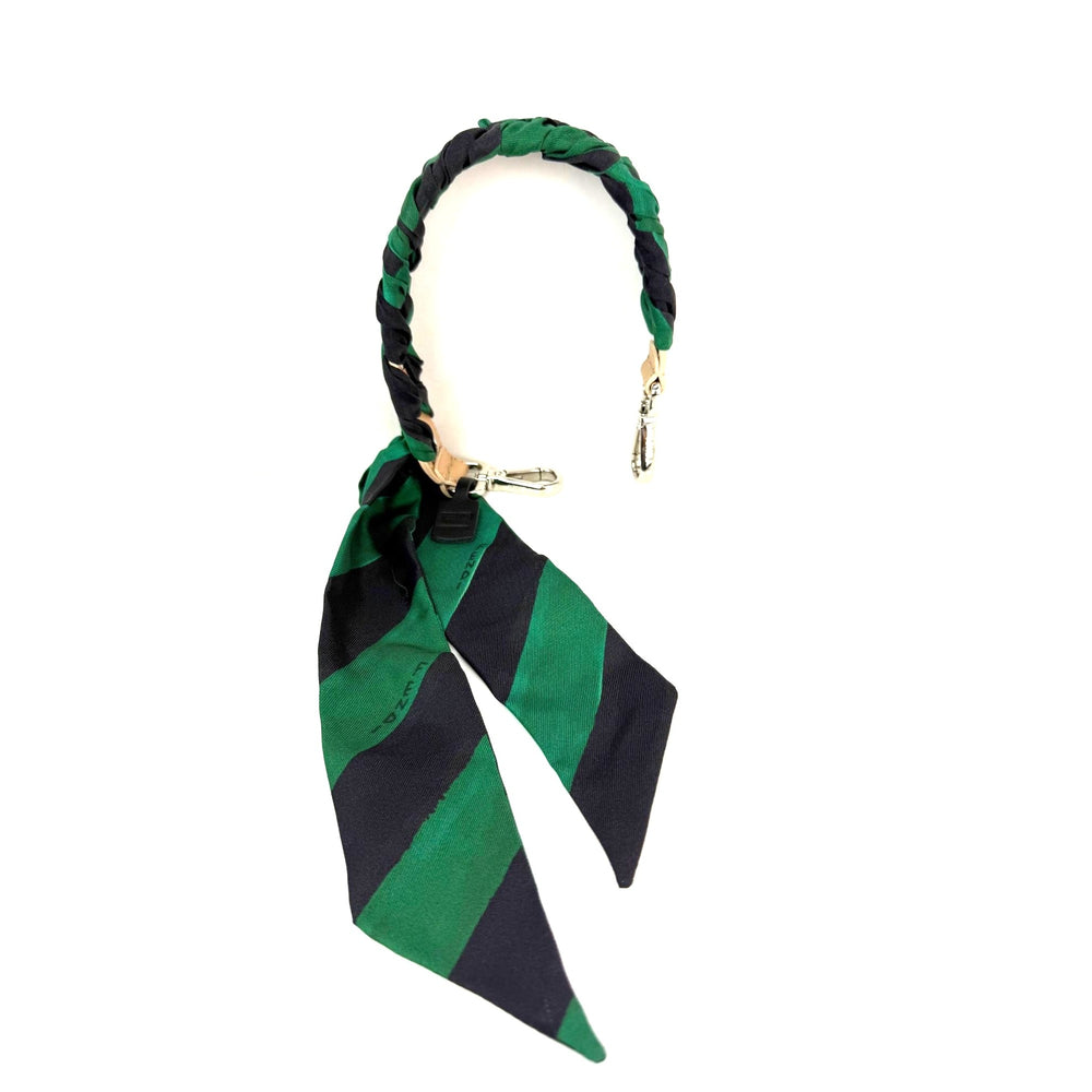 Fendi Silk Calfskin Bag You Strap Green and Black