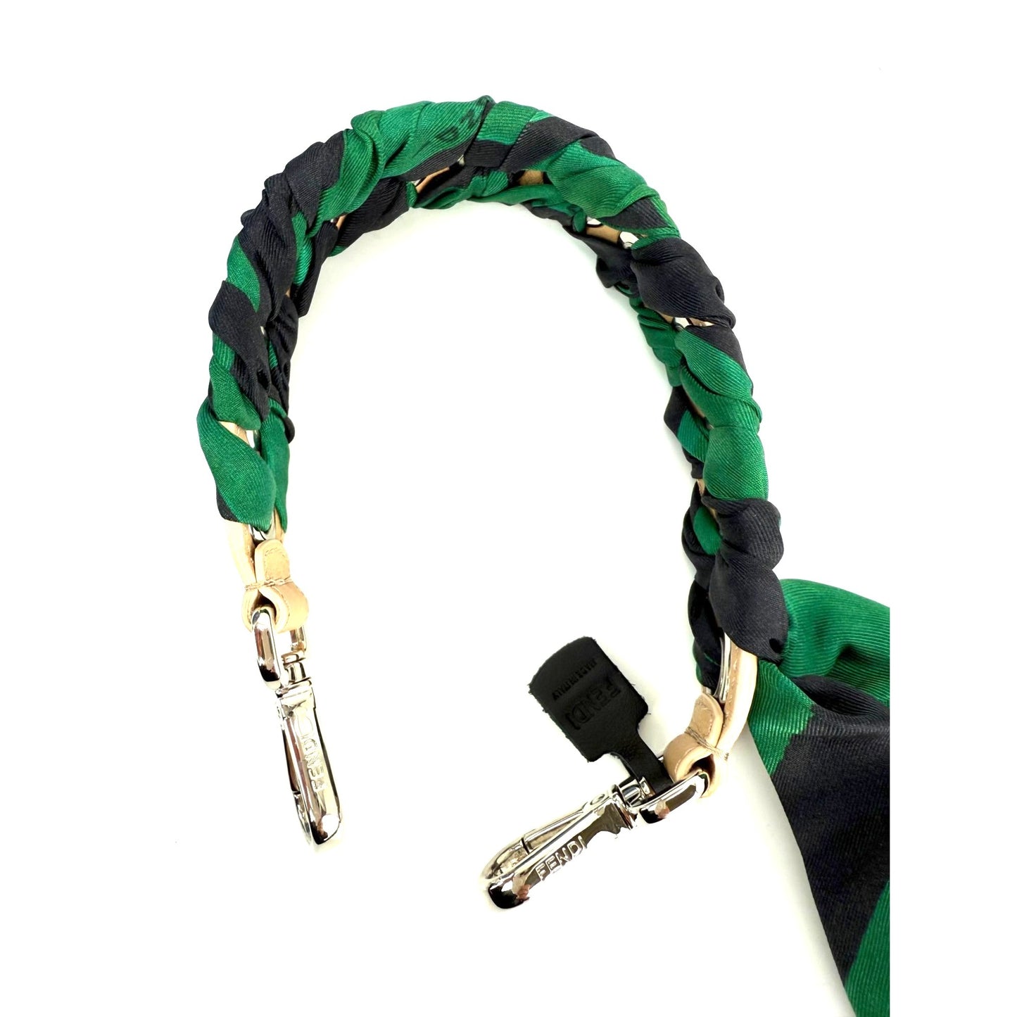 
                  
                    Fendi Silk Calfskin Bag You Strap Green and Black
                  
                
