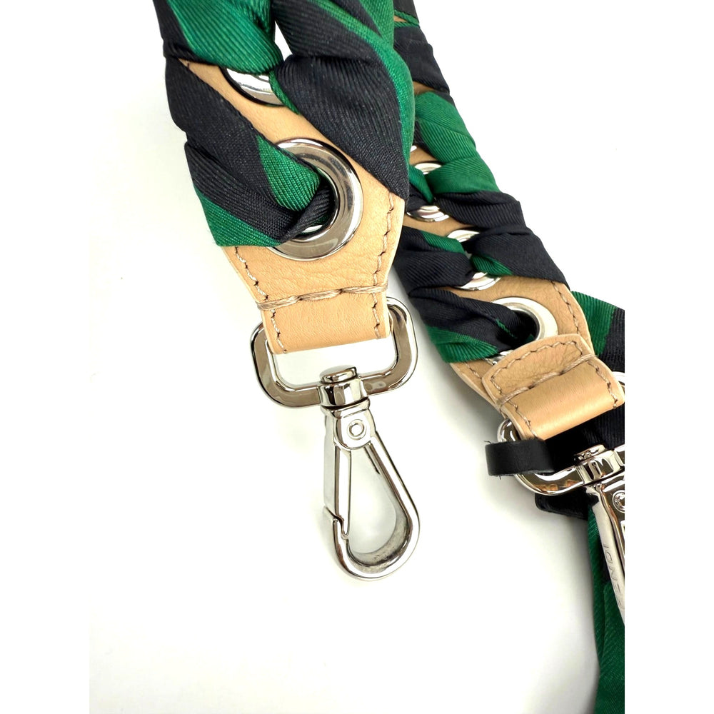 
                  
                    Fendi Silk Calfskin Bag You Strap Green and Black
                  
                