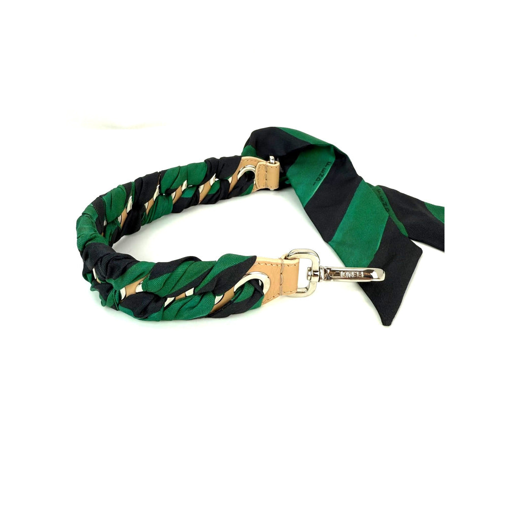 
                  
                    Fendi Silk Calfskin Bag You Strap Green and Black
                  
                