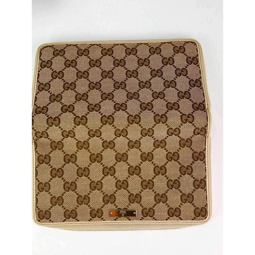 
                  
                    Gucci GG Logo Beige Zip Around Canvas Long Wallet
                  
                