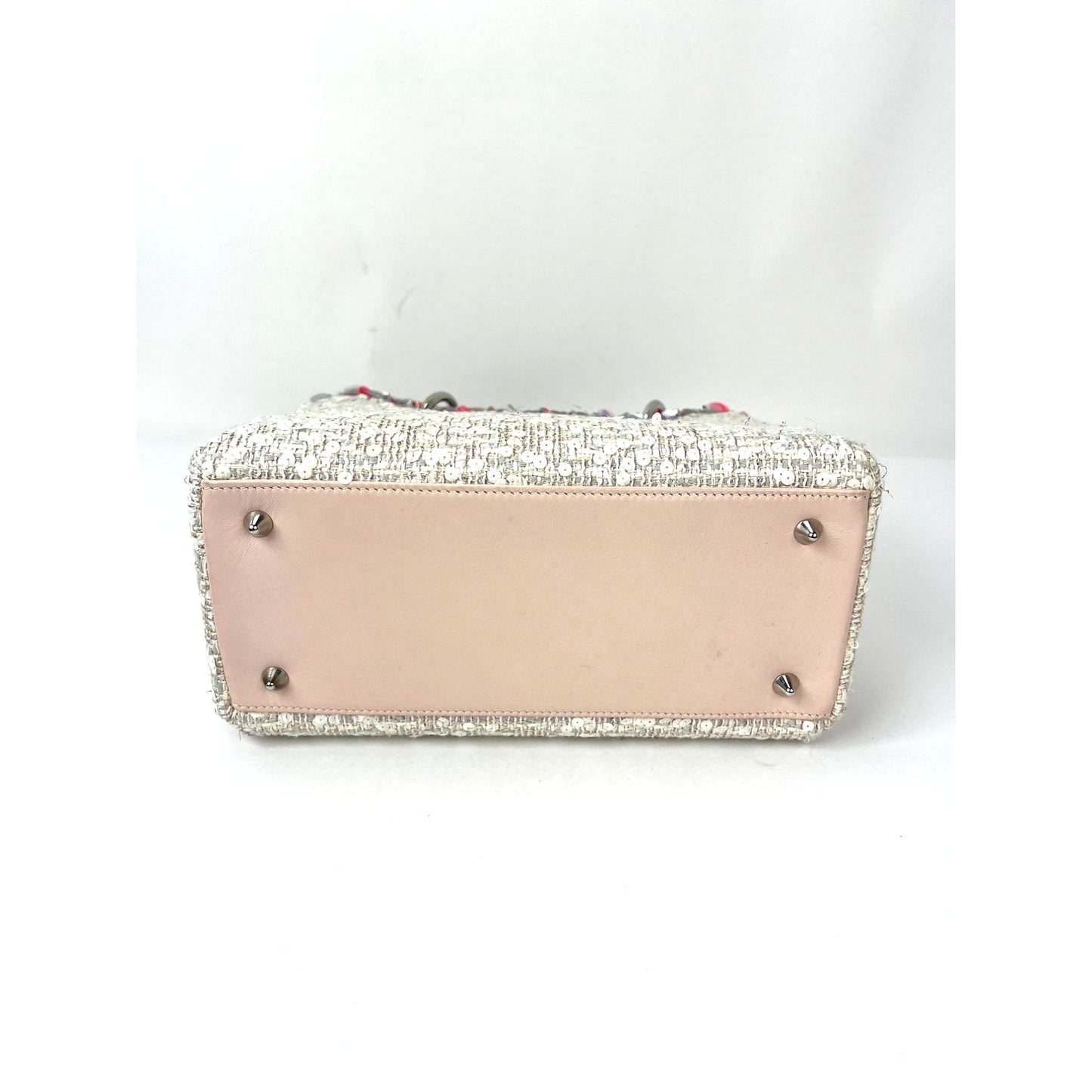 
                  
                    Christian Dior Sequins Tweed Medium Lady Dior Light Pink Bag
                  
                