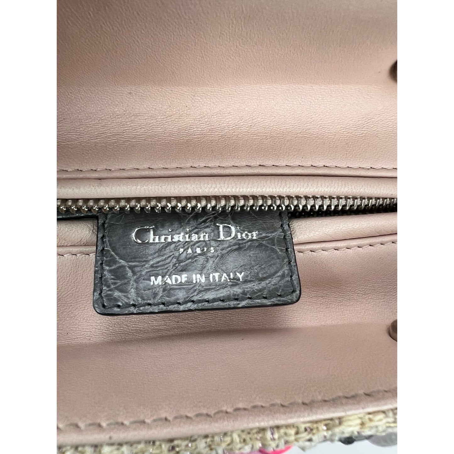 
                  
                    Christian Dior Sequins Tweed Medium Lady Dior Light Pink Bag
                  
                