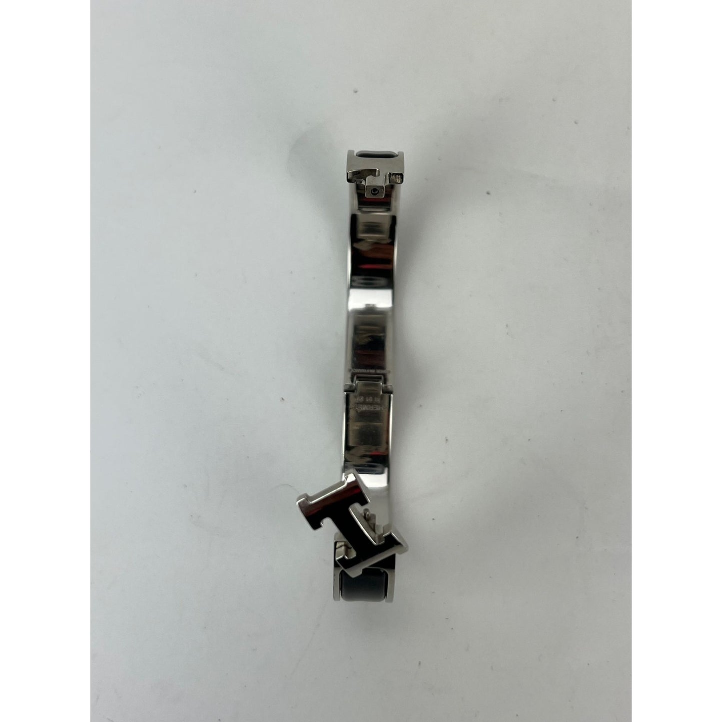 
                  
                    Hermes Clic H Bracelet Narrow Black Silver Finish
                  
                