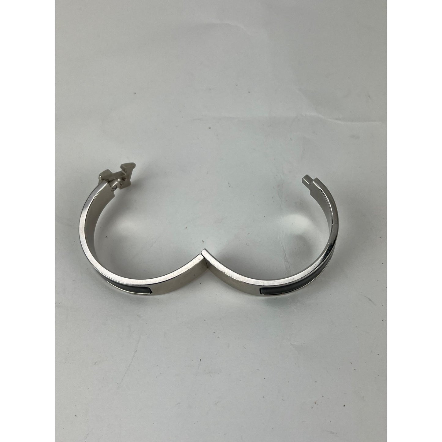 
                  
                    Hermes Clic H Bracelet Narrow Black Silver Finish
                  
                