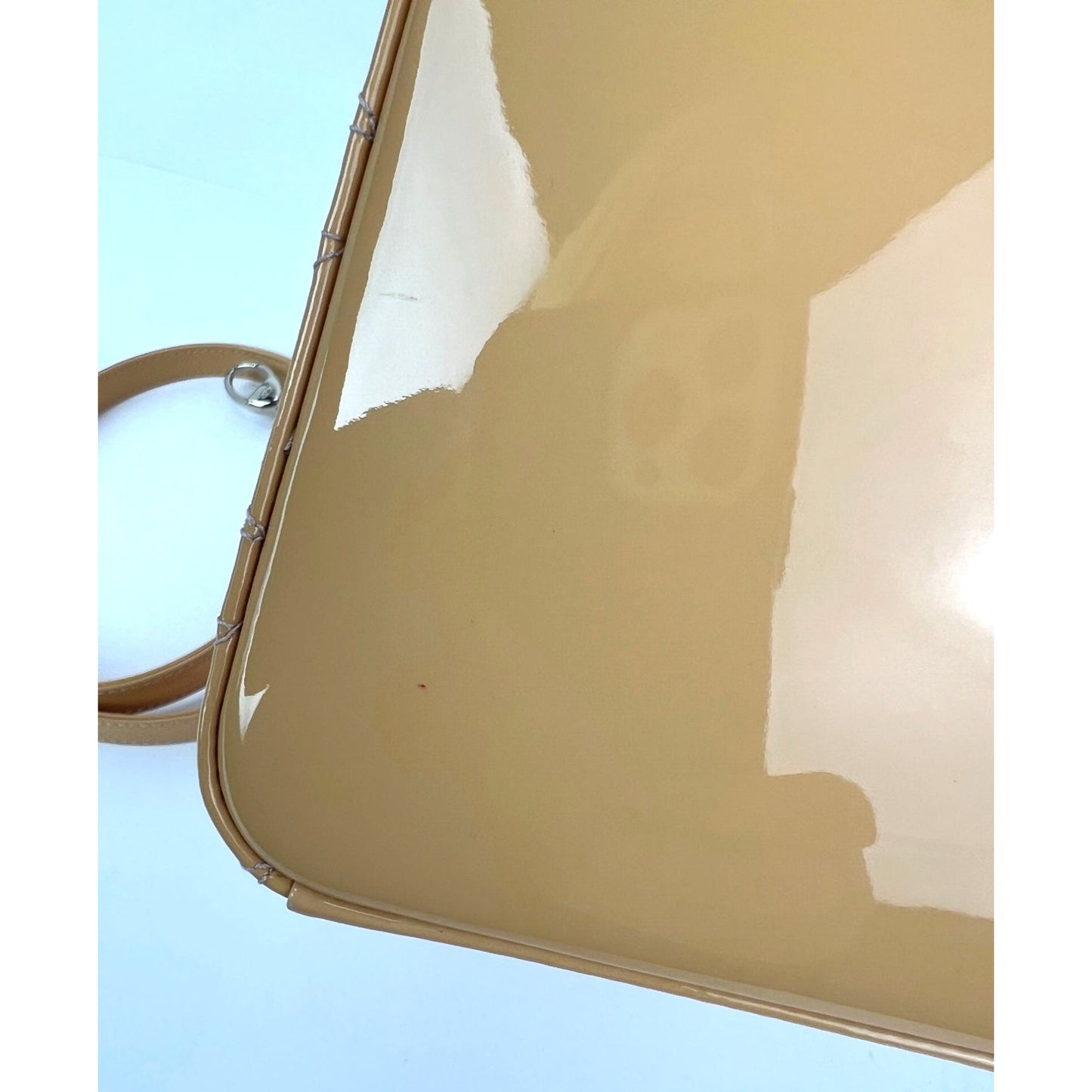 
                  
                    Christian Dior Yellow Patent Leather Cannage Medium Lady Dior Bag
                  
                