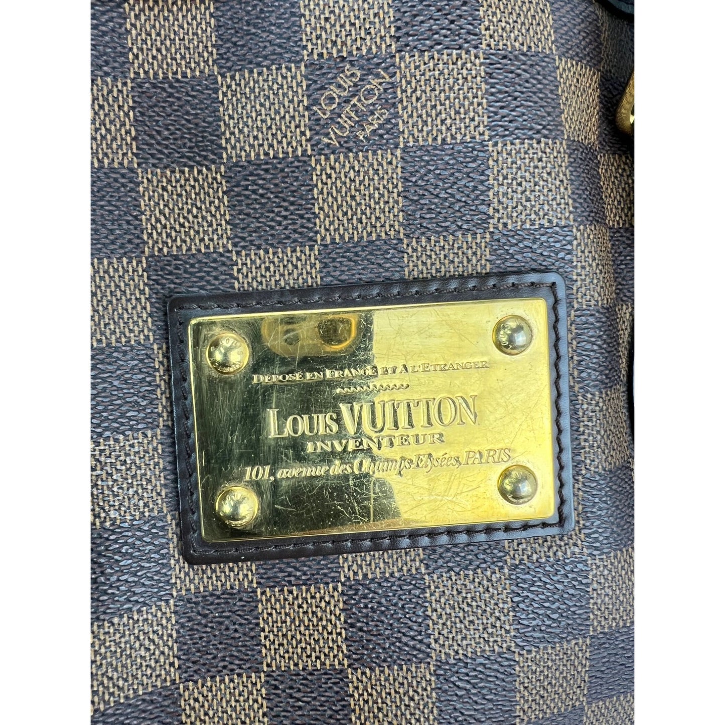
                  
                    Louis Vuitton Hampstead MM Damier Ebene Tote Shoulder Bag
                  
                
