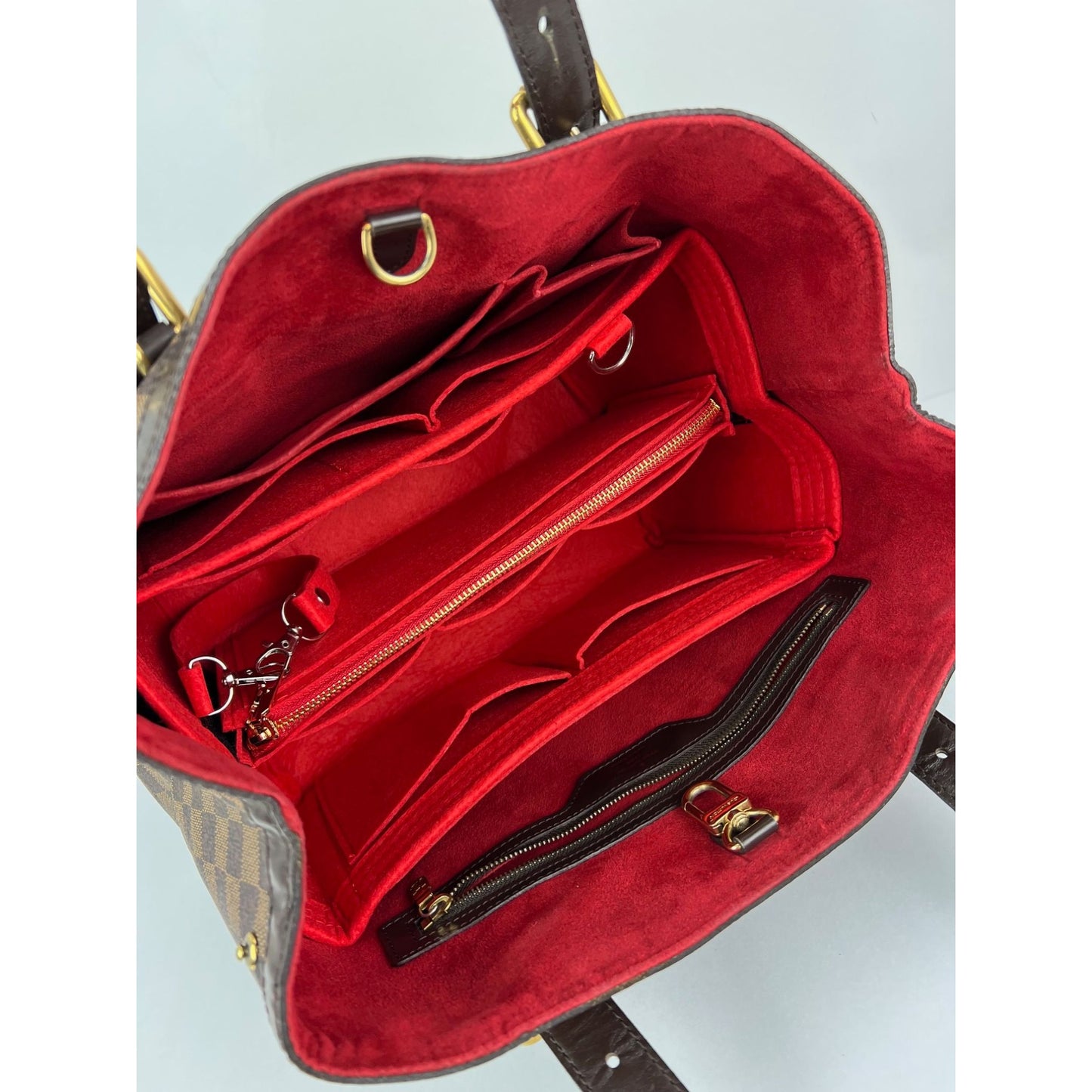 
                  
                    Louis Vuitton Hampstead MM Damier Ebene Tote Shoulder Bag
                  
                