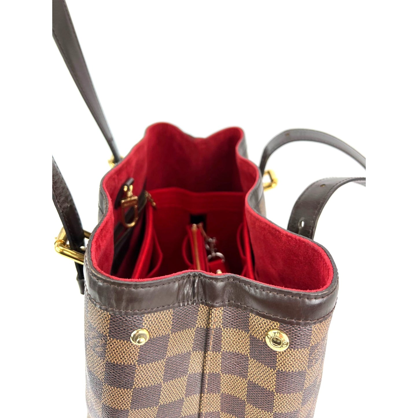 
                  
                    Louis Vuitton Hampstead MM Damier Ebene Tote Shoulder Bag
                  
                