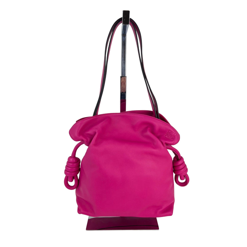 Loewe Nappa Pink Flamenco Medium Knot Shoulder Bag