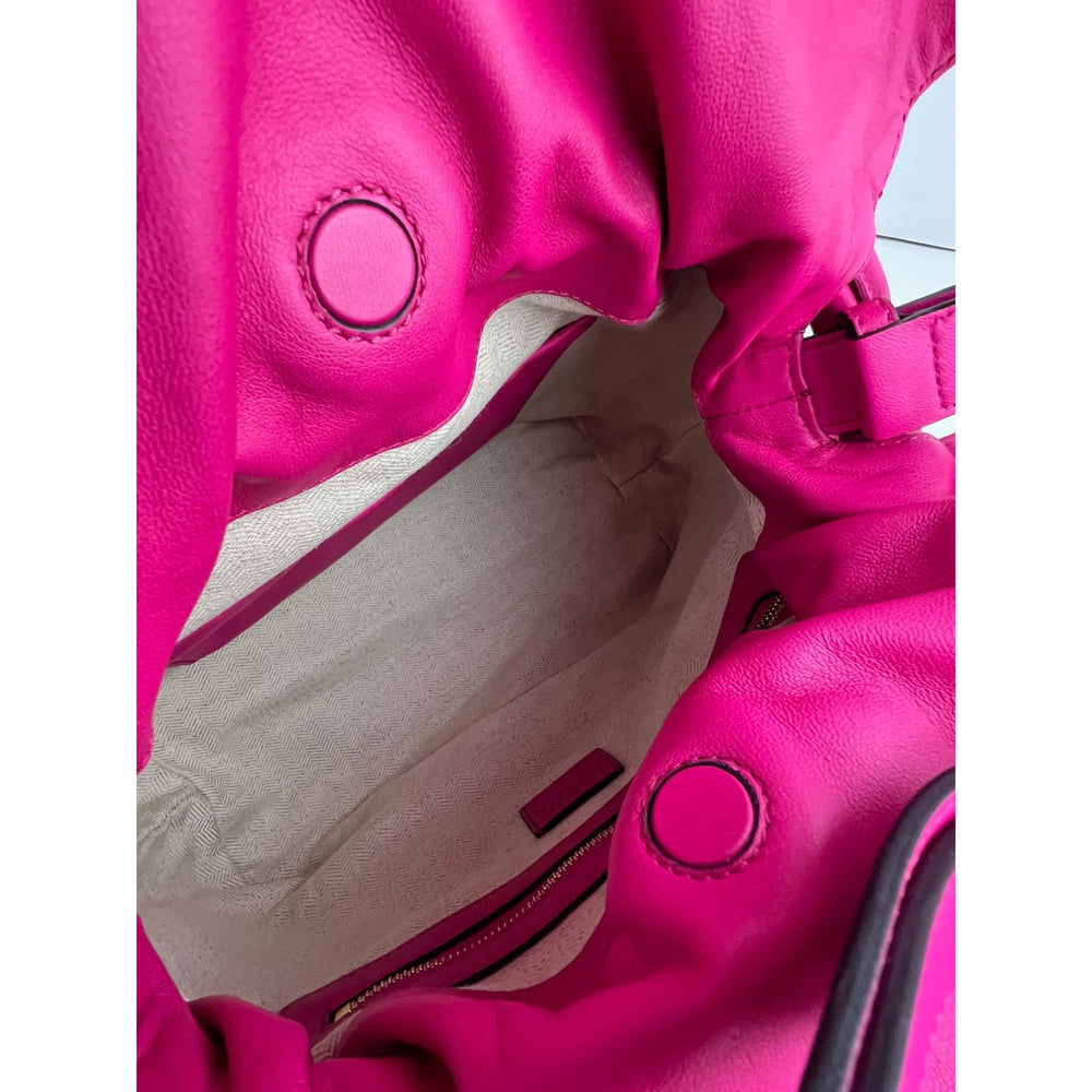 Loewe Nappa Pink Flamenco Medium Knot Shoulder Bag