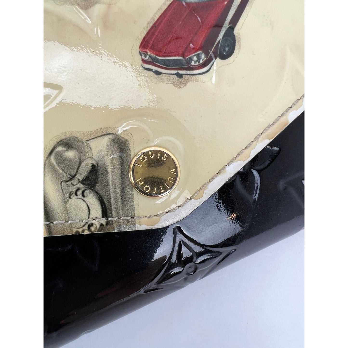 
                  
                    Louis Vuitton Sarah Monogram Vernis Stickers Black Wallet Limited Edition
                  
                