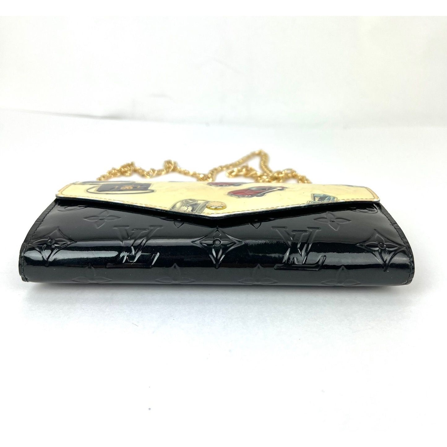 
                  
                    Louis Vuitton Sarah Monogram Vernis Stickers Black Wallet Limited Edition
                  
                