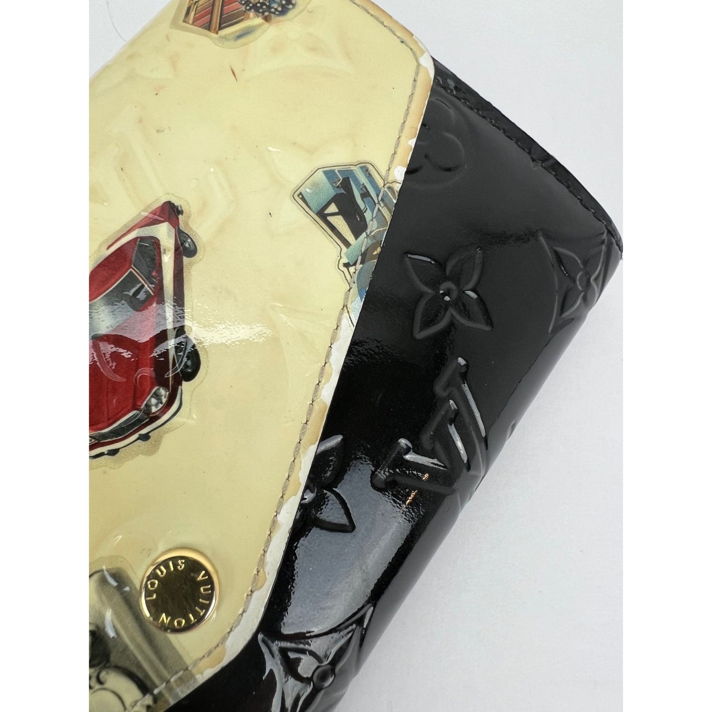 
                  
                    Louis Vuitton Sarah Monogram Vernis Stickers Black Wallet Limited Edition
                  
                