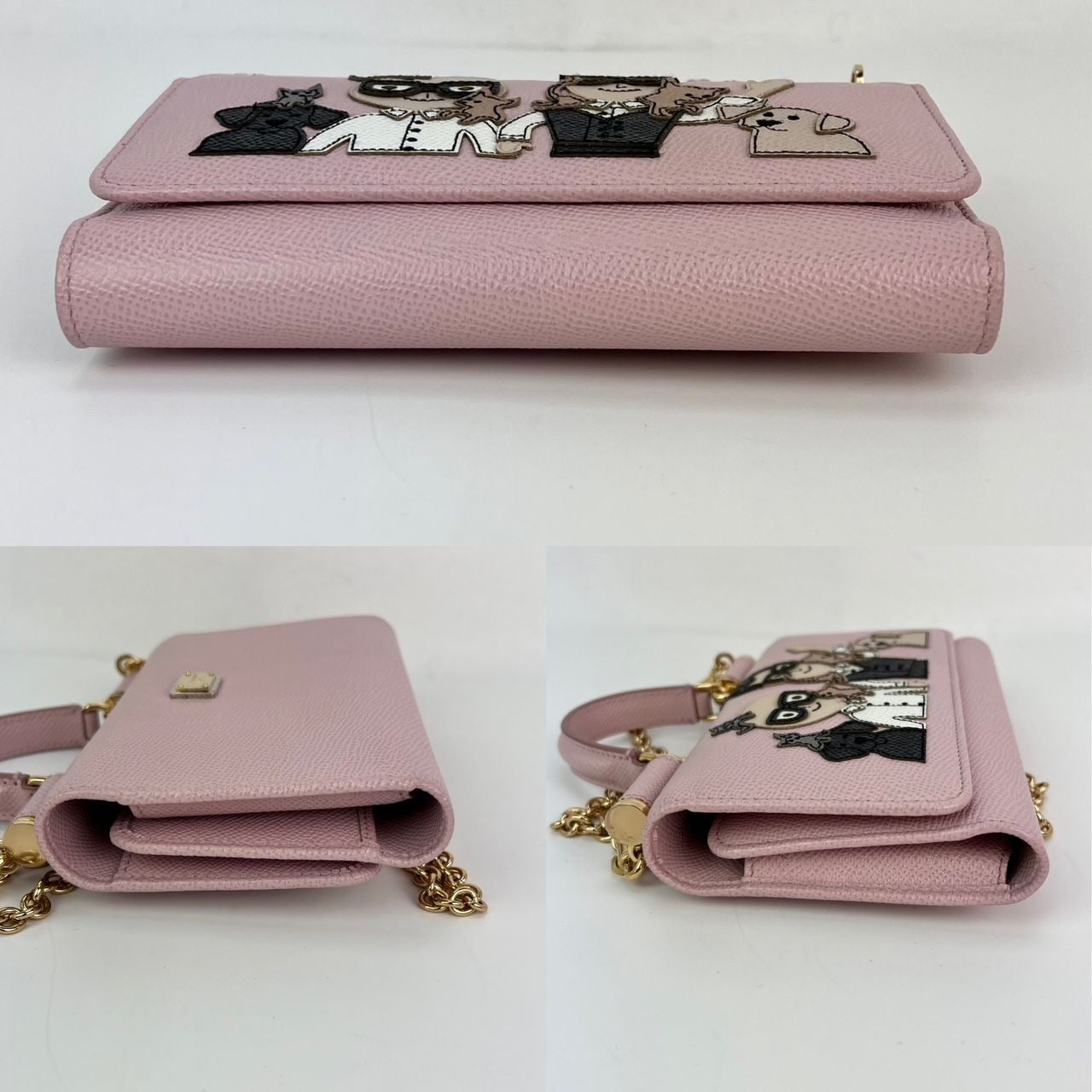 
                  
                    Dolce Gabbana Phone Bag St Dauphine Cartoon Pink Wallet on a Chain Hand Bag
                  
                