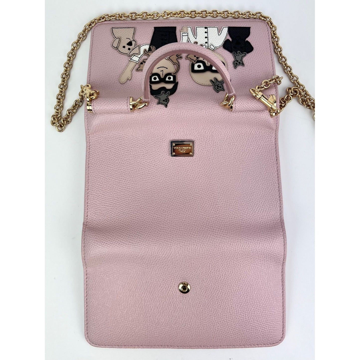 
                  
                    Dolce Gabbana Phone Bag St Dauphine Cartoon Pink Wallet on a Chain Hand Bag
                  
                