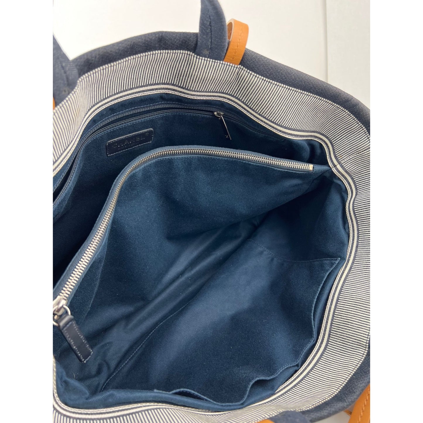 
                  
                    Chanel Denim CC Blue Large Shopping Tote Bag
                  
                
