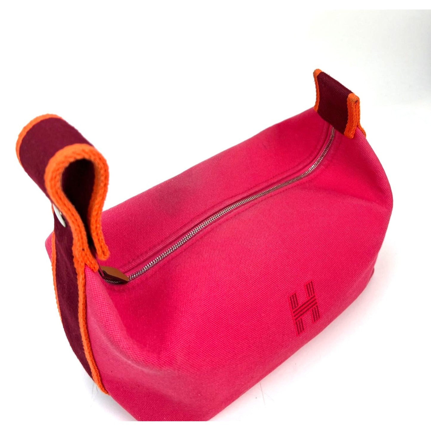 
                  
                    Hermes Small Canvas Bride A-Brac Pink Pouch Bag
                  
                