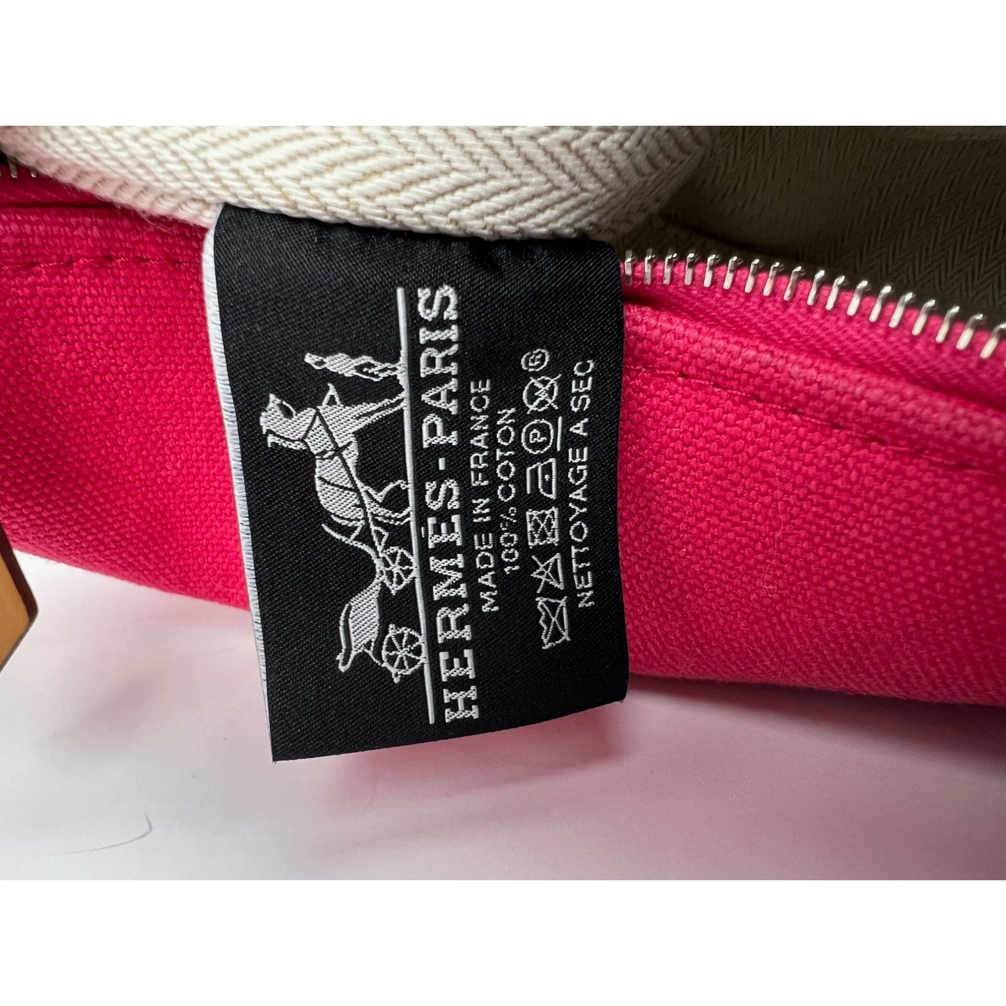 
                  
                    Hermes Small Canvas Bride A-Brac Pink Pouch Bag
                  
                