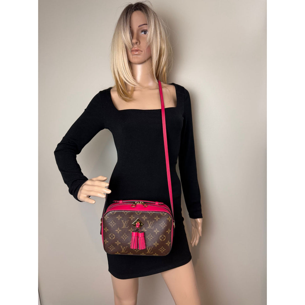 
                  
                    Louis Vuitton Saintonge Fuchsia Monogram Crossbody Bag Tassel
                  
                