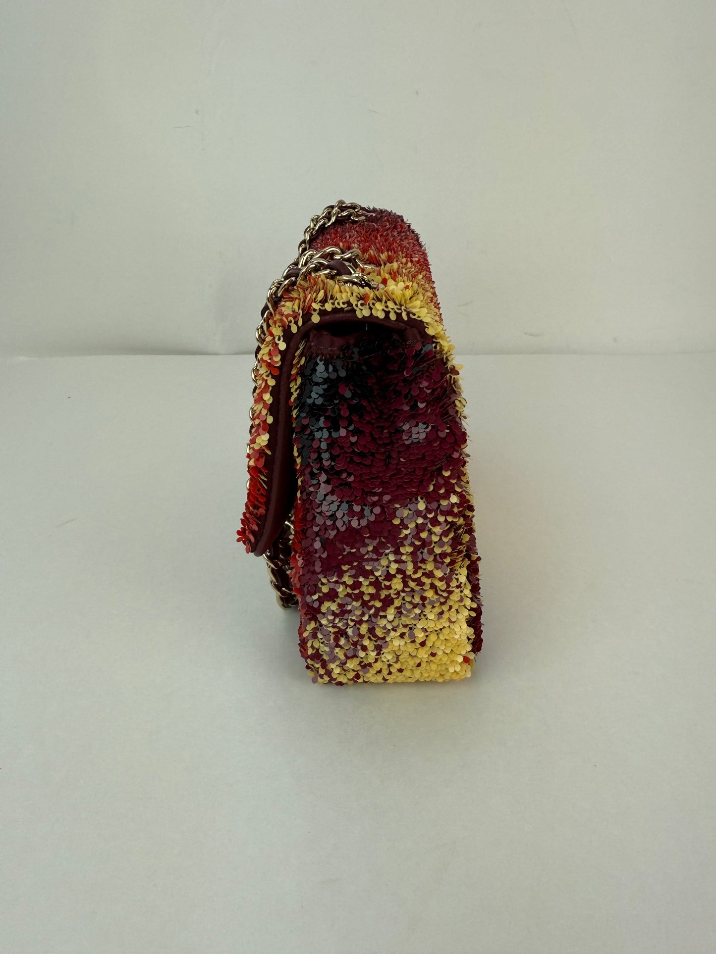 
                  
                    Chanel Shaded Sequins Mini Flap Black Burgundy Red Yellow
                  
                