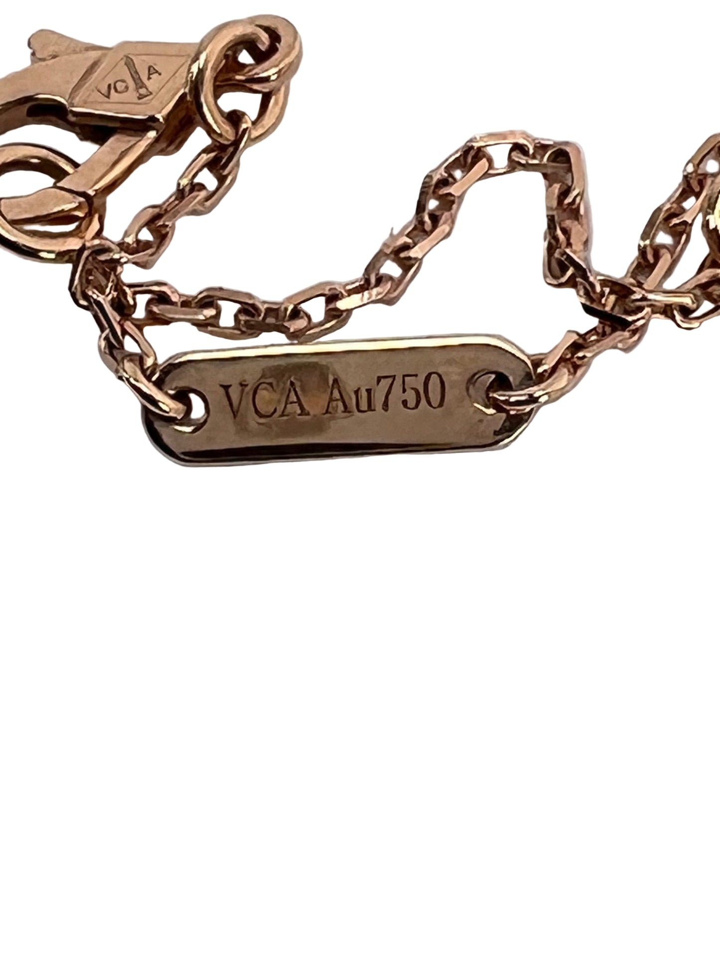 
                  
                    Van Cleef & Arpels 18K Rose Gold Mother of Pearl Lucky Spring Plum Blosssom Pendant Necklace
                  
                