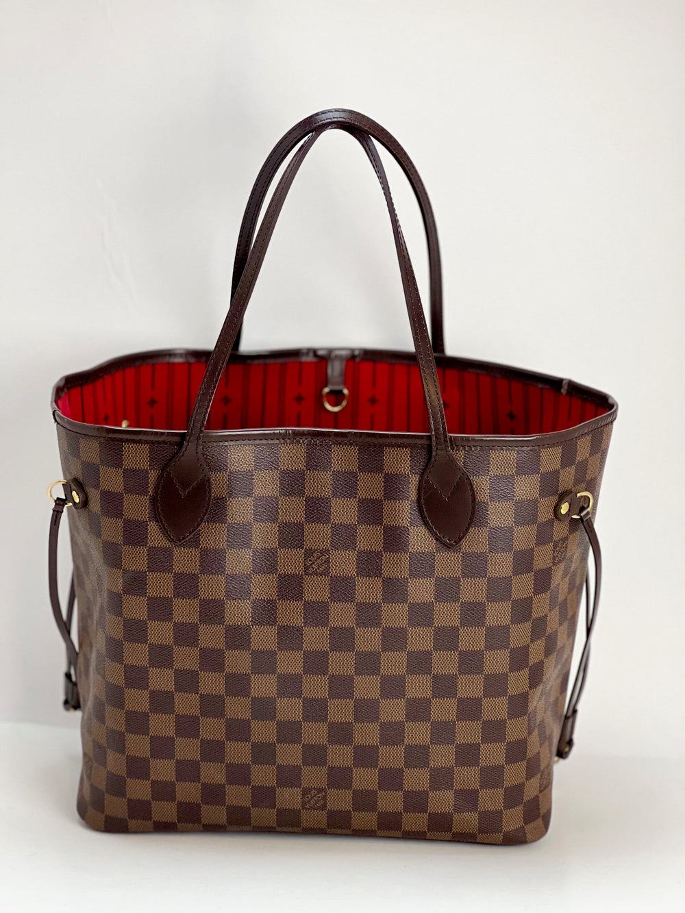 Louis Vuitton Neverfull Large Model Shopping Bag in Ebene Damier