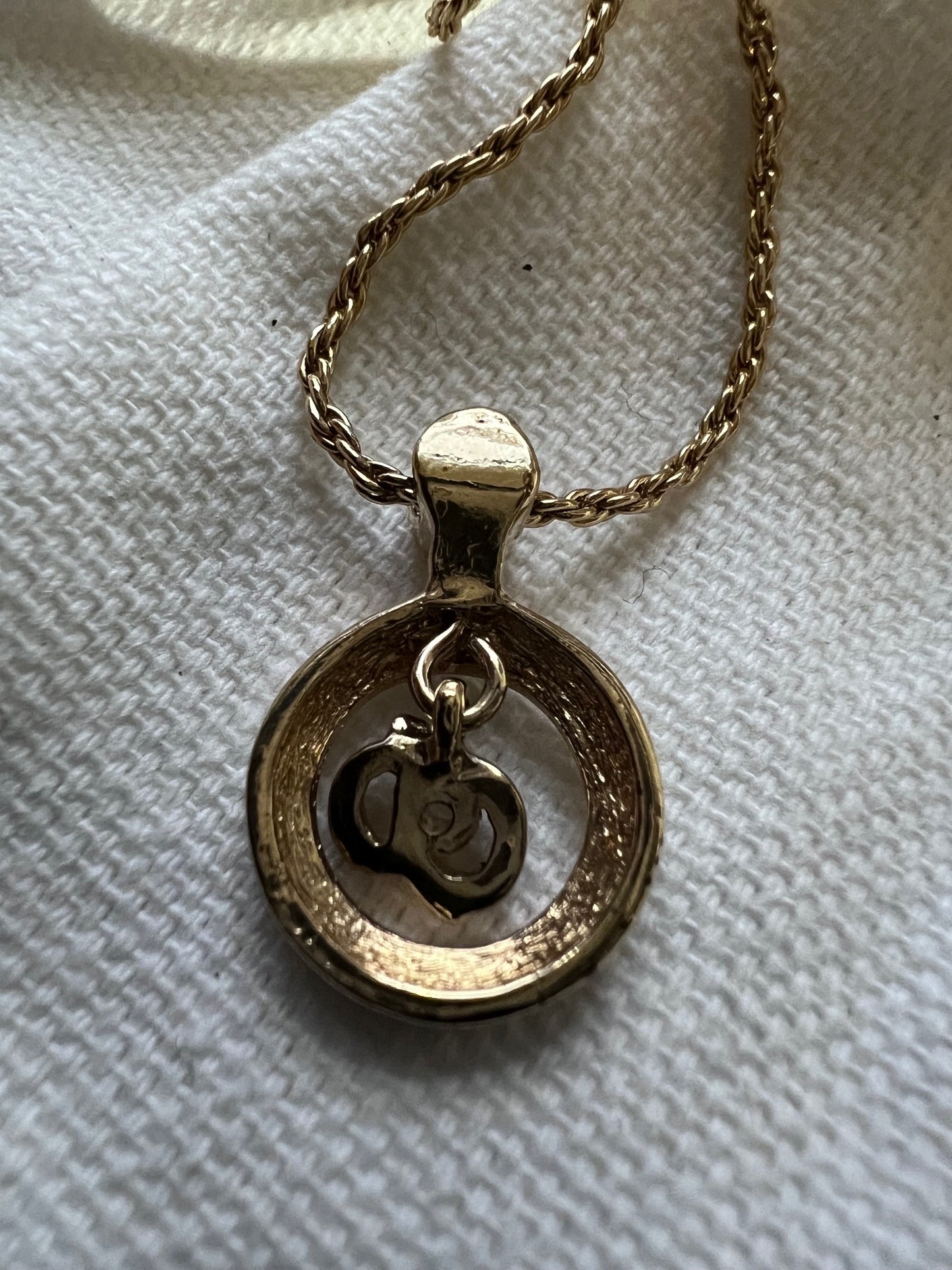 
                  
                    Christian Dior Crystal Diamond Pendant Necklace
                  
                