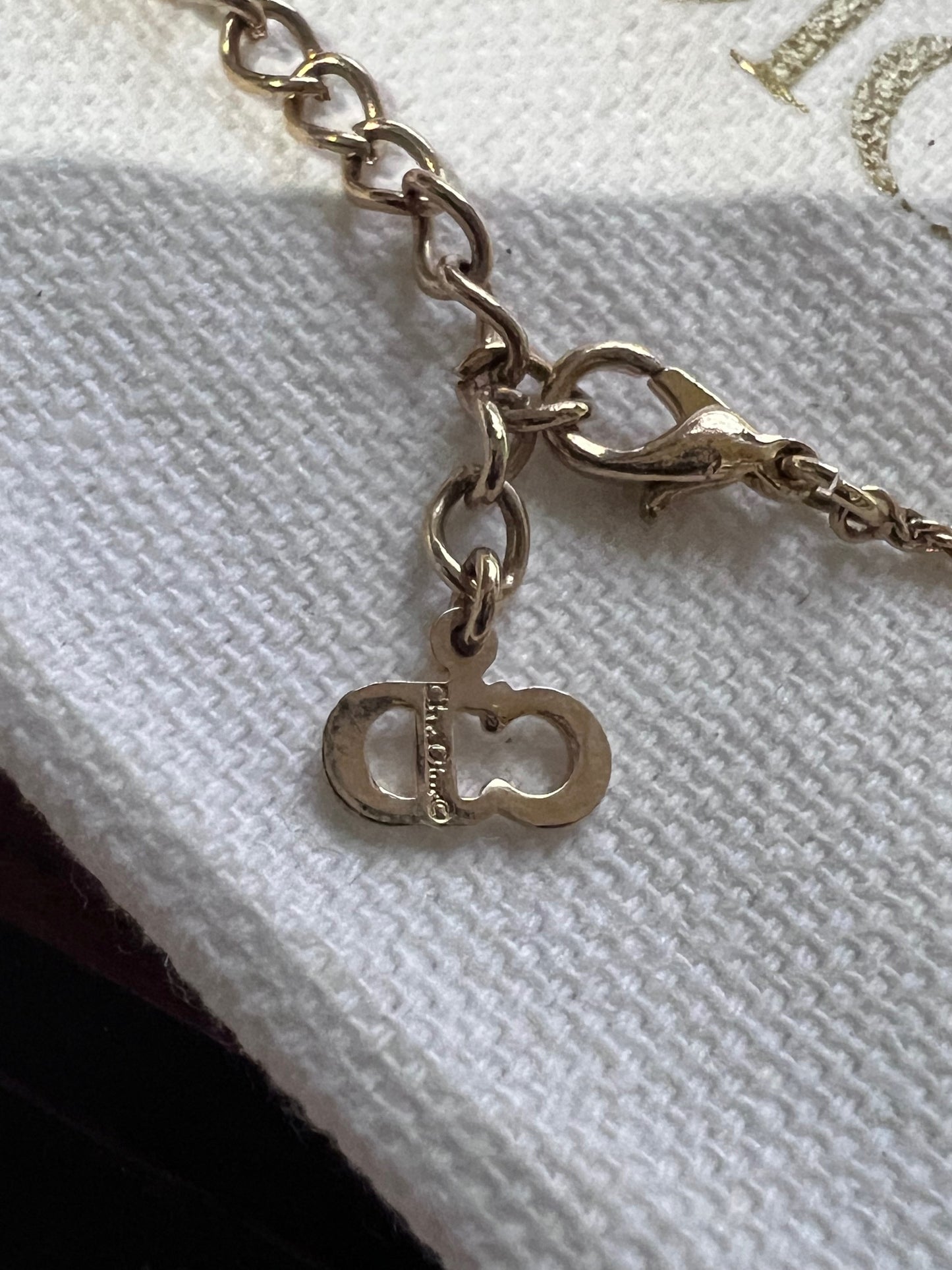 
                  
                    Christian Dior Crystal Diamond Pendant Necklace
                  
                