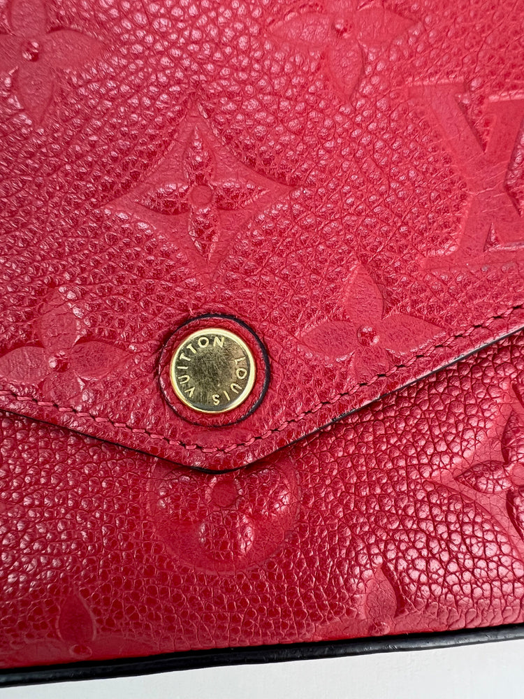 
                  
                    Louis Vuitton Felicie Pochette Red Epi Leather Crossbody Bag
                  
                